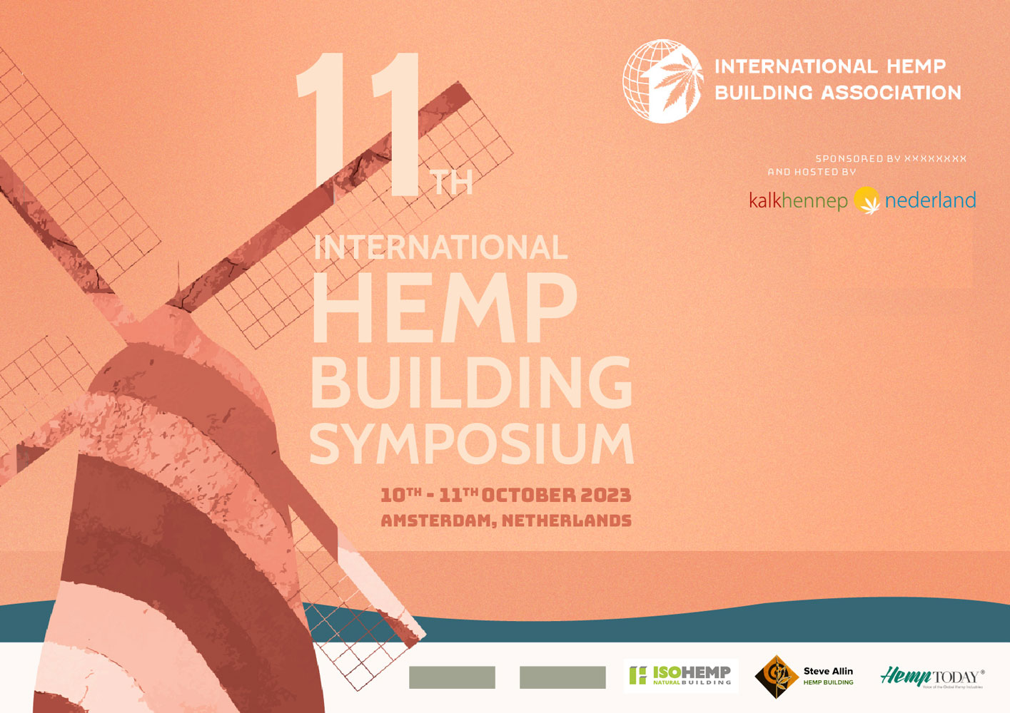 The 11th International Hemp Building Symposium, Kanteen25, Amsterdam, Netherlands, 10-11th October 2023.